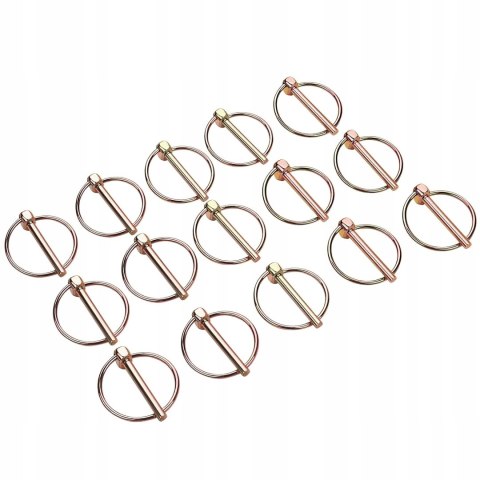 Zestaw Zawleczek z Kółkiem Sprężynowe Maszyn Rolniczych 50 Sztuk Kraft&Dele