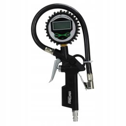 Cyfrowy LCD Pistolet Pompowania Kół Opon Manometr 12 bar 1/4'' KRAFT&DELE