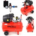 Kompresor Olejowy 100l 8 bar 2 Tłoki 2880RPM 530 l/min 4KM Kraft&Dele