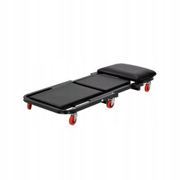 Leżak Warsztatowy Kółka Siedzisko Składane Leżanka 2w1 360° Kraft&Dele