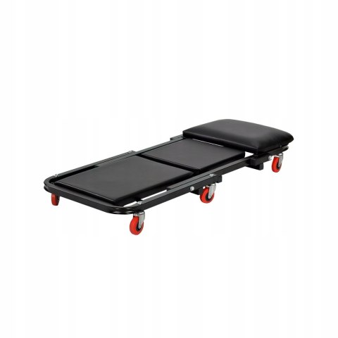 Leżak Warsztatowy Kółka Siedzisko Składane Leżanka 2w1 360° Kraft&Dele