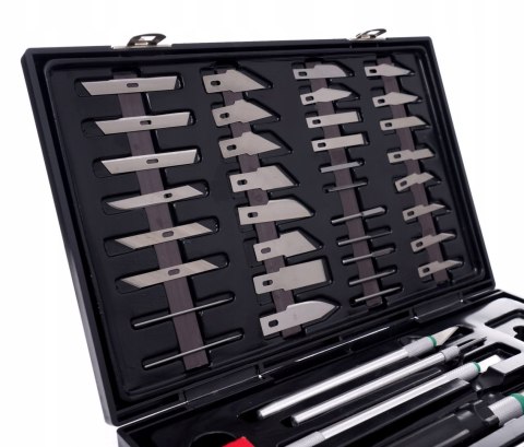 Nożyki modelarskie precyzyjne zestaw 56 elementów