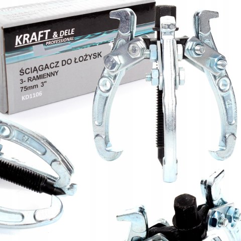 Ściągacz do łożysk 3-ramienny 3" 75mm KD1106