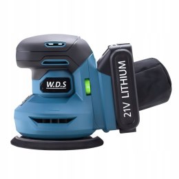 Szlifierka Mimośrodowa Zestaw Bateria 21V Ładowarka 12.000 RPM 125mm W.D.S.