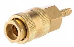Szybkozłączka Króciec Mosiądz Pneumatyczna 10 mm 1/4