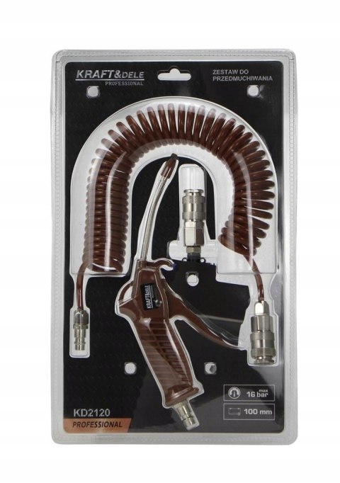 Uniwersalny Zestaw do Przedmuchiwania Kabiny max 16 Bar 100 mm Kraft&Dele