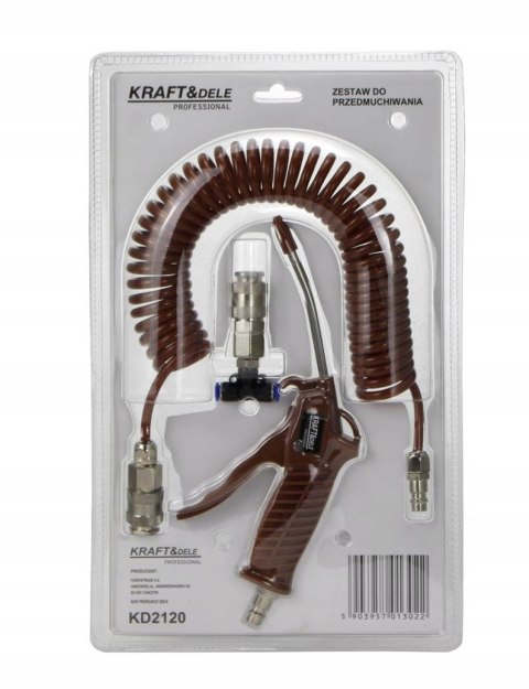 Uniwersalny Zestaw do Przedmuchiwania Kabiny max 16 Bar 100 mm Kraft&Dele
