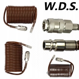 Wąż Spiralny Pneumatyczny do Kompresora 8x12 mm 5 m 8 Bar Kraft&Dele