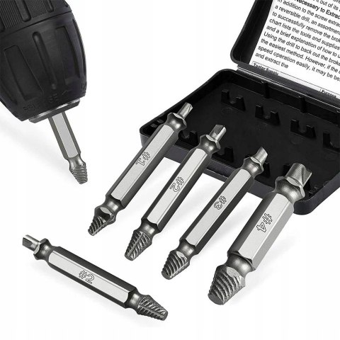 ZESTAW DO WYKRĘCANIA ZERWANYCH WKRĘTÓW ŚRUB BITY KD10199