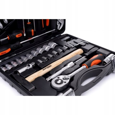 ZESTAW KLUCZY I NARZĘDZI WALIZKA 56 ELEMENTÓW