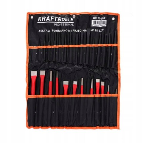 ZESTAW PUNKTAKÓW I PRZECINAKÓW 28 ELEMENTÓW KRAFT&DELE