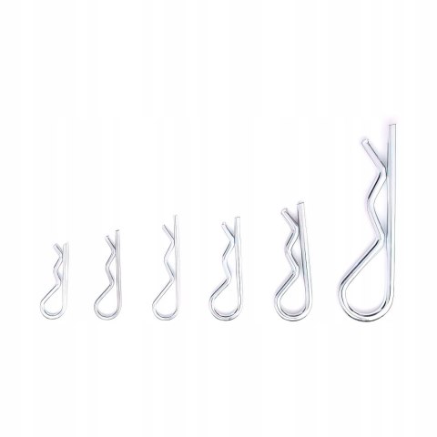 Zestaw Zawleczek Sprężynowych Zawleczki 150 Sztuk Kraft&Dele