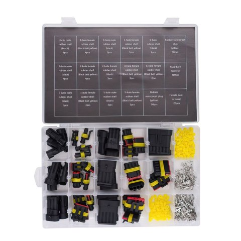 Zestaw Złączek Hermetycznych Kostki Złączki Piny 424 Elementy Kraft&Dele