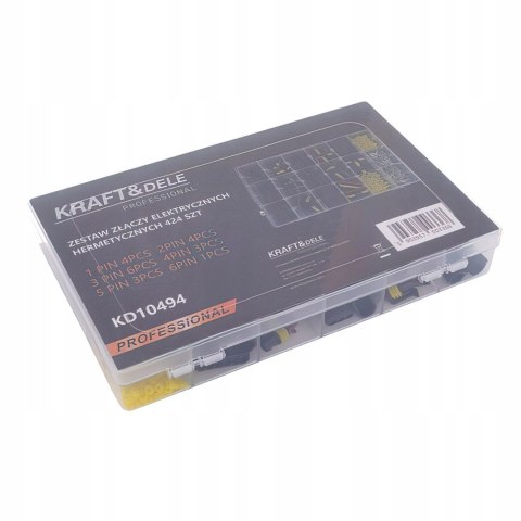 Zestaw Złączek Hermetycznych Kostki Złączki Piny 424 Elementy Kraft&Dele