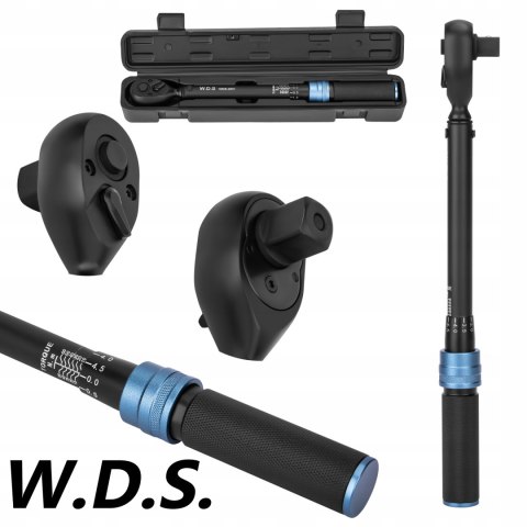 Klucz Dynamometryczny Stal CR-V 1/2" cala 10-60 Nm 72 Zęby W.D.S.