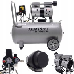 Kompresor Bezolejowy Sprężarka Kraft&Dele 24 L 8 Bar 230V 1200W 1440 RPM