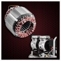 Kompresor Bezolejowy Sprężarka Kraft&Dele 24 L 8 Bar 230V 1200W 1440 RPM
