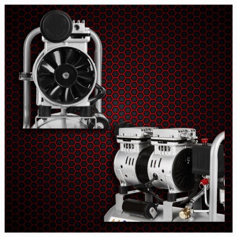 Kompresor Bezolejowy Sprężarka Kraft&Dele 24 L 8 Bar 230V 1200W 1440 RPM