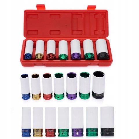 Kraft Dele KD11752 Nasadki udarowe 7el 1/2" 17-27