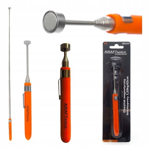 Kraft&Dele CHWYTAK MAGNETYCZNY MAGNES TELESKOPOWY 62CM 2,25KG