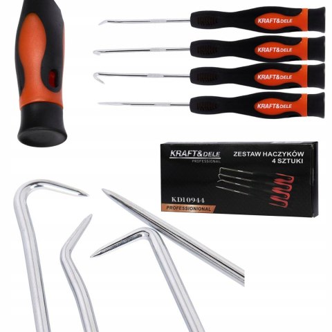 Kraft&Dele Zestaw narzędzi Haczyków 9 Elementów Uszczelek Oringów 4 Sztuki