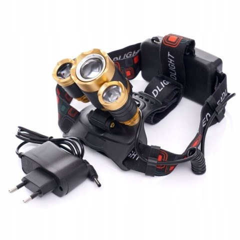 Latarka Czołowa LED KD1246 KRAFT&DELE13600 mAh Czas pracy do 18 godzin