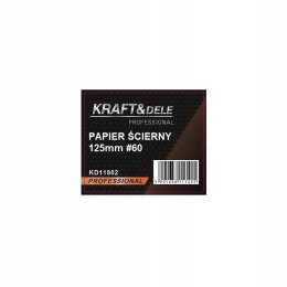 PAPIER ŚCIERNY KRĄŻEK 125mm x 50szt RZEP P60 KD11802