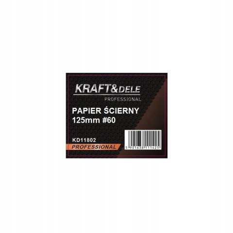 PAPIER ŚCIERNY KRĄŻEK 125mm x 50szt RZEP P60 KD11802
