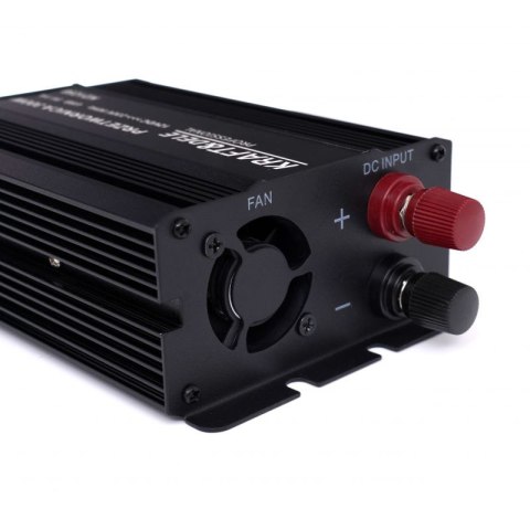 PRZETWORNICA PRĄDU SAMOCHODOWA SKORYGOWANA SINUSOIDA 12V 230V 300W KABLE