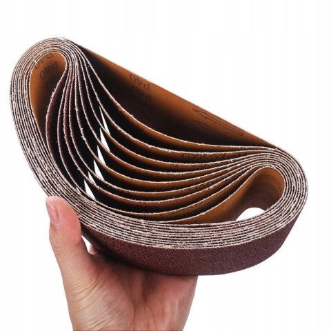 Pas Bezkońcowy do Szlifierki Taśmowej 537x75 mm P180 10 sztuk Kraft&Dele