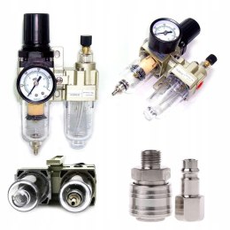 Reduktor Ciśnienia z Odwadniaczem i Smarownicą 1/2' Kraft&Dele KD1496