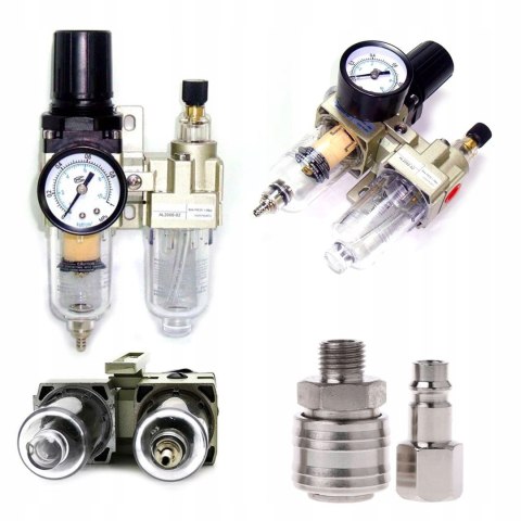 Reduktor Ciśnienia z Odwadniaczem i Smarownicą 1/2' Kraft&Dele KD1496