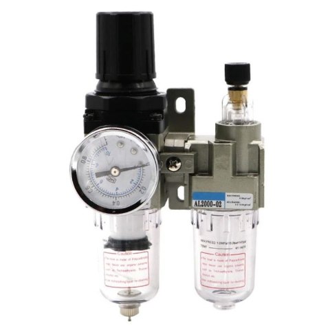 Reduktor Ciśnienia z Odwadniaczem i Smarownicą 1/2' Kraft&Dele KD1496