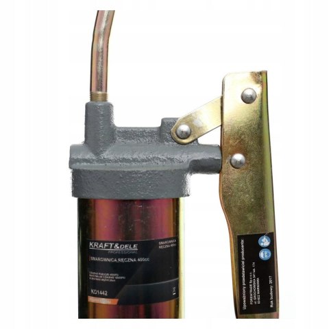 SMAROWNICA TAWOTNICA RĘCZNA STALOWA KRAFT&DELE KD1442 + 2 KOŃCÓWKI