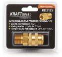 Szybkozłączka Mosiądz Pneumatyczna Gwint 1/2" Max 35 bar Kraft&Dele