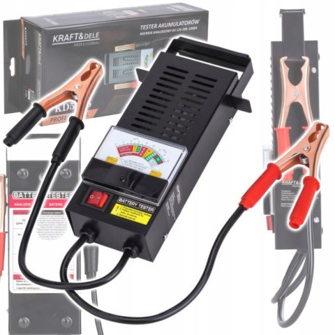 Tester Analogowy do Sprawdzania Akumulatorów 6/12V 200-1000A Kraft&Dele