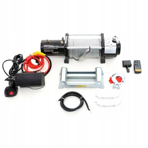 Wciągarka Elektryczna Linowa 12000LBS 12V 5400 kg Kraft&Dele