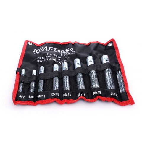 ZESTAW KLUCZY DO ŚWIEC ŻAROWYCH 6-20MM 10 ELEMENTÓW ETUI KD10820