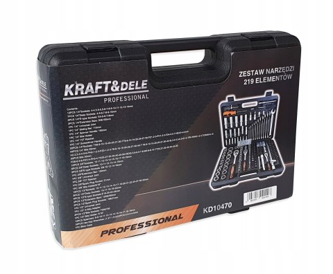 ZESTAW NARZĘDZI 219EL. KLUCZE NASADOWE KD10470
