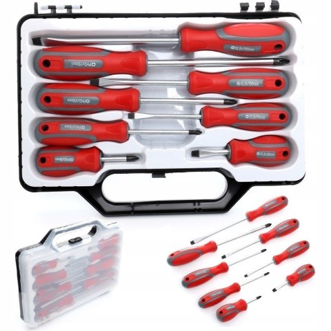 ZESTAW WKRĘTAKÓW ŚRUBOKRĘTÓW CRV MAGNETYCZNE WALIZKA 8 ELEMENTÓW KD10252