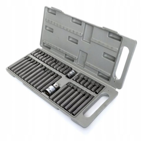 Zestaw Komplet Bitów Specjalnych HEX TORX SPLINE 40 Elementów Kraft&Dele