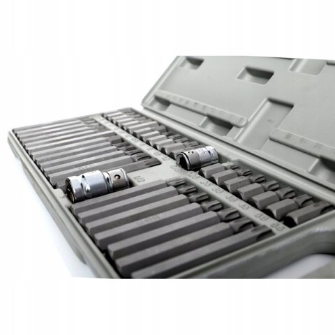 Zestaw Komplet Bitów Specjalnych HEX TORX SPLINE 40 Elementów Kraft&Dele