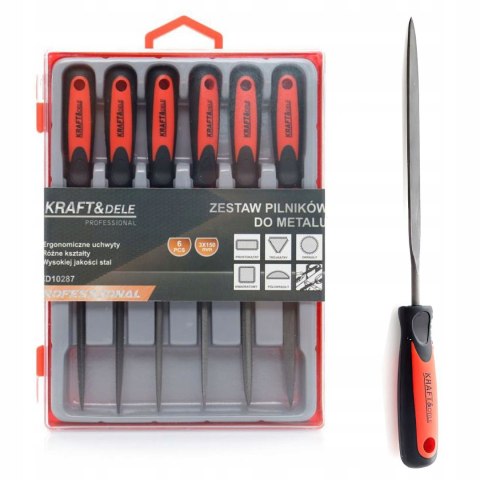 Zestaw Pilników do Metalu 6 Elementów Kraft&Dele
