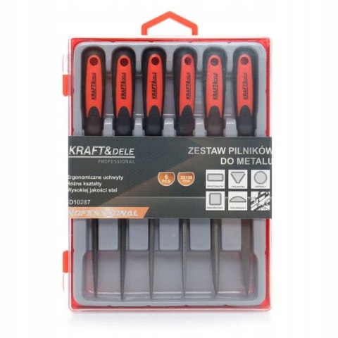 Zestaw Pilników do Metalu 6 Elementów Kraft&Dele