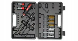 Zestaw Szczotek do Czyszczenia Gniazd Wtryskiwaczy 19 Elementów Kraft&Dele