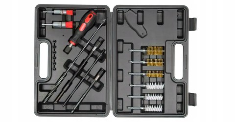 Zestaw Szczotek do Czyszczenia Gniazd Wtryskiwaczy 19 Elementów Kraft&Dele
