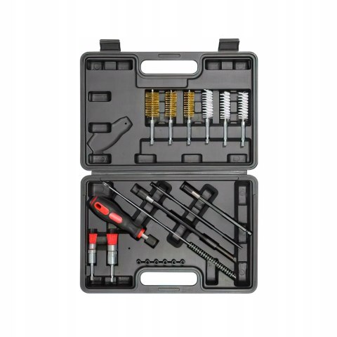Zestaw Szczotek do Czyszczenia Gniazd Wtryskiwaczy 19 Elementów Kraft&Dele