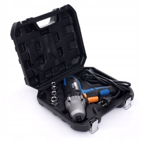 Elektryczny klucz udarowy 1/2" + walizka + nasadki Kraft&Dele KD1796