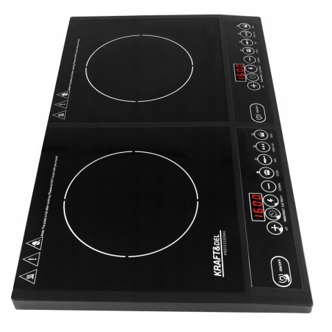 KUCHENKA INDUKCYJNA PŁYTA 2000W TIMER DWA PALNIKI MOCNA KD4167
