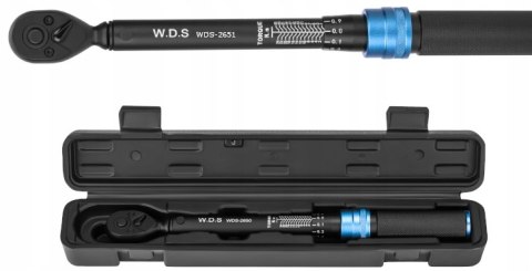 Klucz Dynamometryczny Stal CR-V 1/2" cala 10-60 Nm 72 Zęby W.D.S.